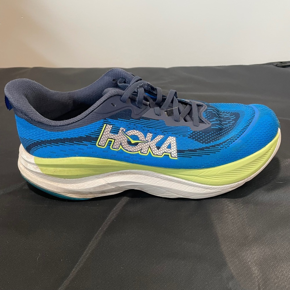 Hoka Skyflow Wide Mens Running Shoes Blue Evening Primrose 1155117 WVY 11.5 2E